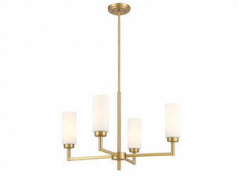 4-Light Chandelier in Natural Brass (8483|M100129NB)