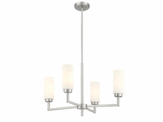 4-Light Chandelier in Brushed Nickel (8483|M100129BN)