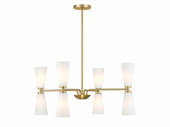 8-Light Chandelier in Natural Brass (8483|M100126NB)