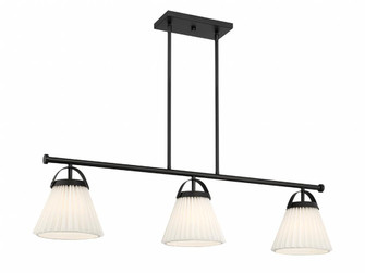 3-Light Linear Chandelier in Matte Black (8483|M100125MBK)