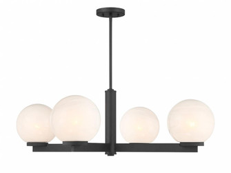 4-Light Chandelier in Matte Black (8483|M100123MBK)