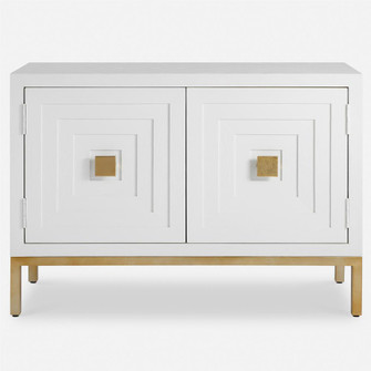Uttermost Aiken White 2 Door Cabinet (85|50033)