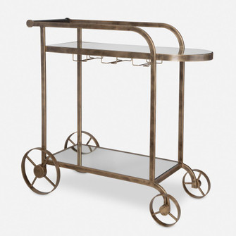 Uttermost Carrinho Antique Brass Bar Cart (85|50016)