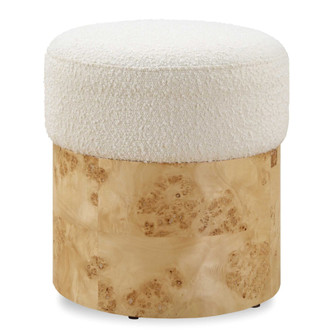 Uttermost Swirls Poplar Ivory Ottoman (85|23855)