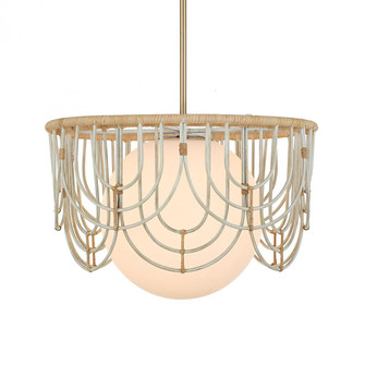 Uttermost Arches 1 Light Rattan Pendant (85|21605)