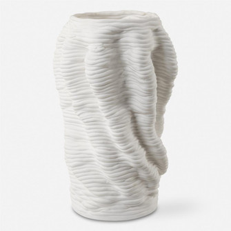 Uttermost Stratified Matte White Vase (85|18151)