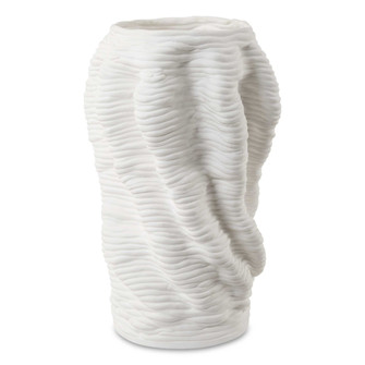 Uttermost Stratified Matte White Vase (85|18151)