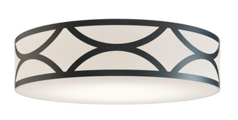 Lake 30'' LED Flush Mount, 60W, 120-277V, BK w/MS (1|LAKF30LAJUDBK-MS)