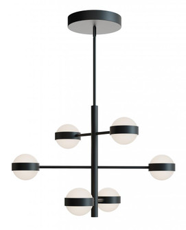 Verona 6 Light LED Pendant,120-277V,60W,5 CCT,BK (1|VRNP3X6LAJUDBK)
