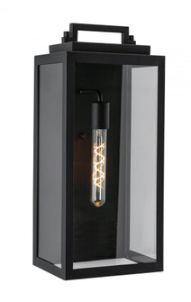 Kansas 19'' Outdoor Med Base Sconce,120V,BK (1|KANW0919MBBK)