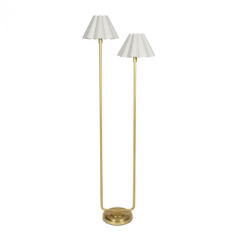 Regina Andrew Polly Floor Lamp (Natural Brass with White Scalloped Shade) (5533|14-1066NB-WT)