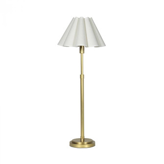 Regina Andrew Polly Buffet Lamp (Natural Brass with Linen Scalloped Shade) (5533|13-1681NB-WT)