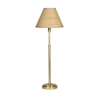 Regina Andrew Polly Buffet Lamp (Natural Brass with Rattan Shade) (5533|13-1681NB-RAT)