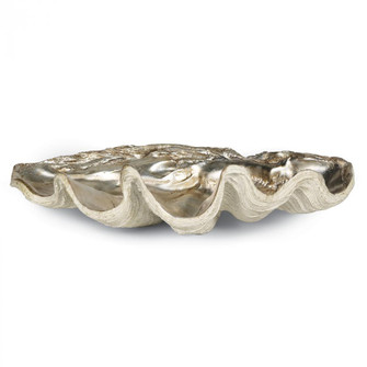 Regina Andrew Clam Bowl Large (Ambered Silver Leaf) (5533|20-1035AMBSL)