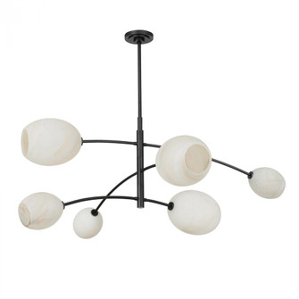 Regina Andrew Artemis Chandelier (Oil Rubbed Bronze with Alabaster Glass) (5533|16-1512ORB-ALB)