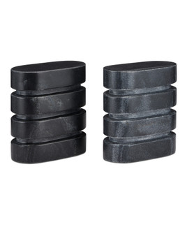 Bheslana Marble Black Object Set of 2 (92|1200-0945)