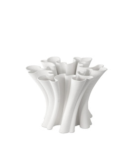 Godet Twist White Vase (92|1200-0935)