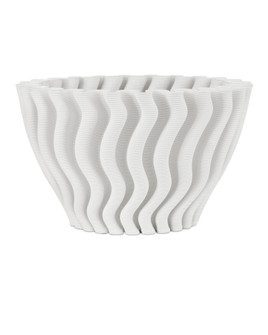 Ripple White Vase (92|1200-0933)