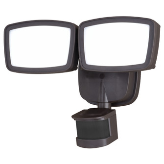 Bronze Integrated LED Motion Sensor Dusk to Dawn Outdoor Security Flood Light - 180 Range - 70 Ft (51|T0699)