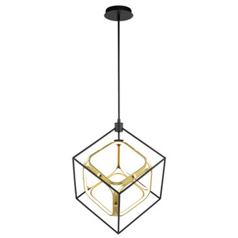 Anson 20-in. LED Pendant Matte Black and Gold (51|P0413)