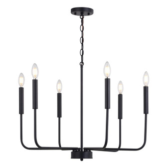 Belden 26-in. 6 Light Chandalier Black (51|H0297)