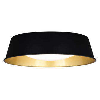 Beacon Hill LED 13-in. Flush Mount Matte Black and Satin Gold (51|C0303)