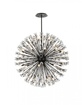 Vera 50 inch crystal starburst round pendant in black (758|2550D50BK)