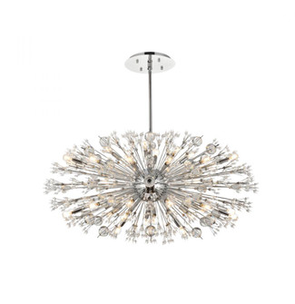 Vera 48 inch crystal starburst oval pendant in chrome (758|2550D48C)