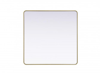 Contour Metal Square Mirror 48x48 in Brass (758|MR8A4848BRA)