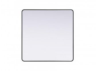 R Corner Square Mirror 48''x48''x2'' black (758|MR8A4848BLK)