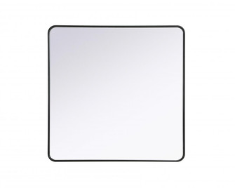 R Corner Square Mirror 42''x42''x2'' black (758|MR8A4242BLK)