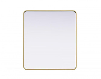 Contour Metal Rectangle Mirror 36x40 in Brass (758|MR8A3640BRA)