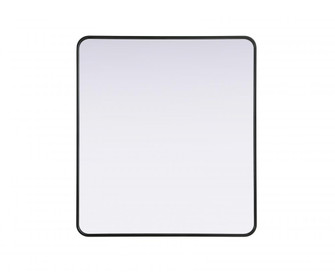 Contour Metal Rectangle Mirror 36x40 in Black (758|MR8A3640BLK)
