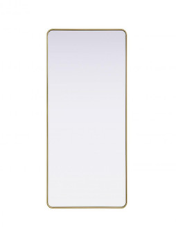 R Corner Mirror 32''x72''x2'' Brass (758|MR8A3272BRA)