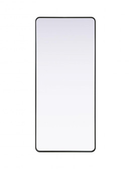 Contour Metal Rectangle Mirror 32x72 in Black (758|MR8A3272BLK)