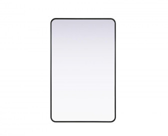 R Corner Mirror 30''x48''x2'' Black (758|MR8A3048BLK)