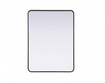 Contour Metal Rectangle Mirror 30x40 in Black (758|MR8A3040BLK)