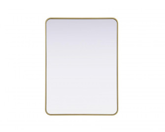 Contour Metal Rectangle Mirror 30x40 in Brass (758|MR8A3040BRA)