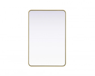 Contour Metal Rectangle Mirror 28x42 in Brass (758|MR8A2842BRA)
