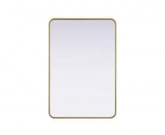 Contour Metal Rectangle Mirror 27x40 in Brass (758|MR8A2740BRA)