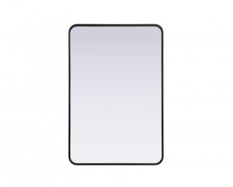 Contour Metal Rectangle Mirror 27x40 in Black (758|MR8A2740BLK)