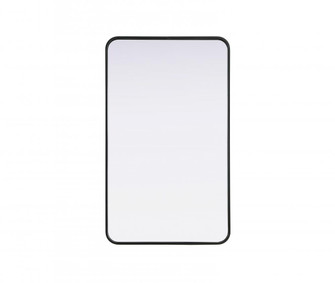 R Corner Mirror 24''x40''x2'' Black (758|MR8A2440BLK)