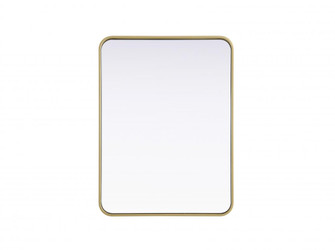 Contour Metal Rectangle Mirror 24x32 in Brass (758|MR8A2432BRA)