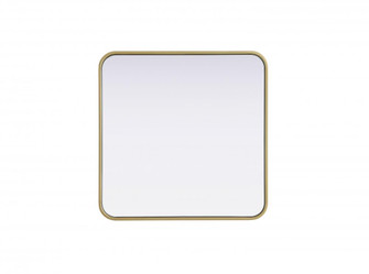 Contour Metal Square Mirror 24x24 in Brass (758|MR8A2424BRA)