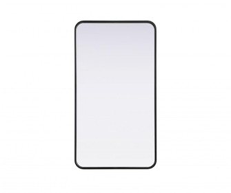 R Corner Mirror 22''x40''x2'' Black (758|MR8A2240BLK)