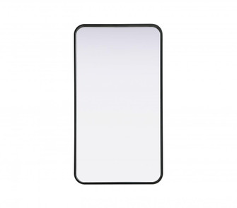 Contour Metal Rectangle Mirror 20x36 in Black (758|MR8A2036BLK)