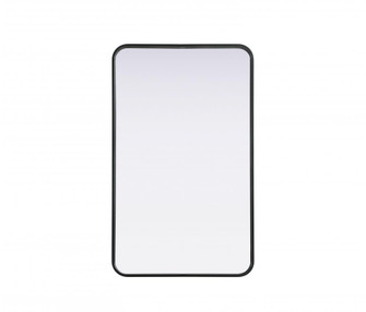 Contour Metal Rectangle Mirror 22x36 in Black (758|MR8A2236BLK)