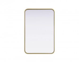 R Corner Mirror 20''x30''x2'' Brass (758|MR8A2030BRA)