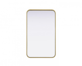 R Corner Mirror 18''x30''x2'' Brass (758|MR8A1830BRA)