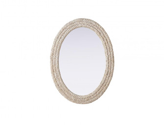 Oval Cornhusk Mirror 27x36 in Linen White (758|MR4C2736LN)
